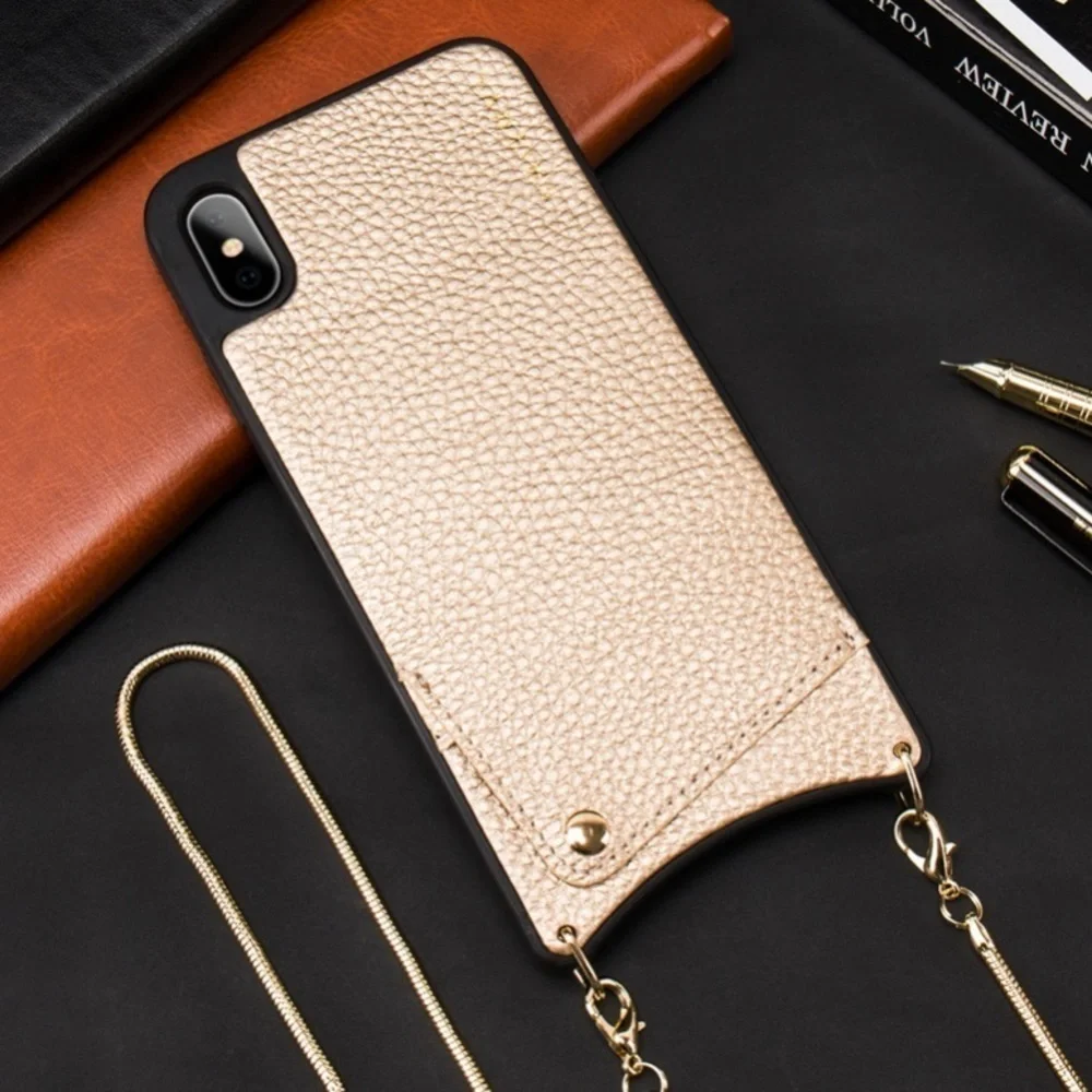 i Phone Case With Strap And Card Holder IP 6/7/8